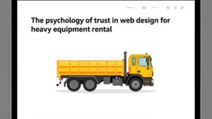 Современный интерфейс сайта по аренде бетононасосов Бетон Тала с элементами визуального доверия пользователей
