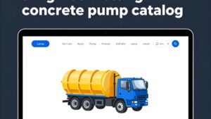 Современный интерфейс каталога бетононасосов с высокой конверсией для сайта компании Бетон Тала