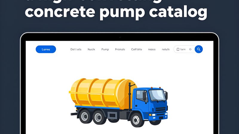 Современный интерфейс каталога бетононасосов с высокой конверсией для сайта компании Бетон Тала